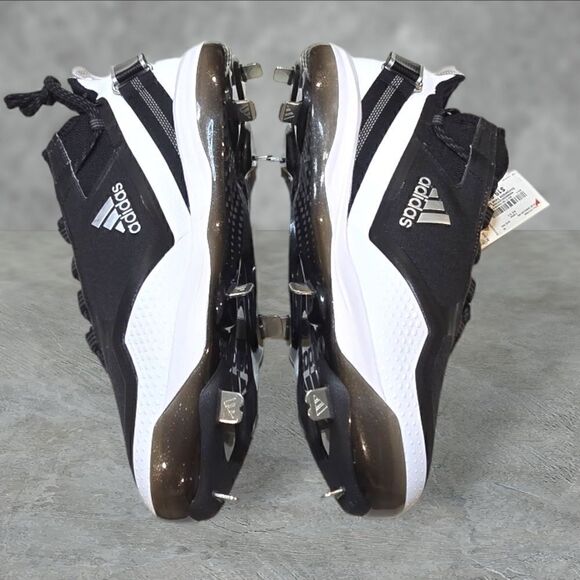 Men's Adidas Icon 7 Boost Metal Baseball Cleat Black/White SZ 12.5 NEW FY4178 - Picture 5 of 9